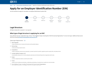 EIN - Start Application
